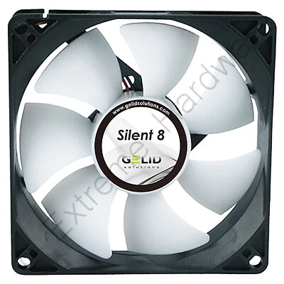 Gelid Solutions Silent 8 80mm Case Fan 1600 RPM, 20.72 CFM, 18.9 dBA, 3-Pin - Image 1 of 4