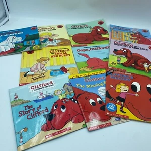 HUGE Retro CLIFFORD The Big RED DOG Book Fair Lot 10 Children's Books - Picture 1 of 5