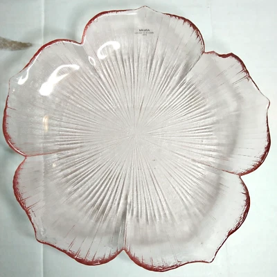 Prato lateral/salada de cranberry rosa flor de lótus Mikasa by Kurata 8,5" - Imagem 1 de 3