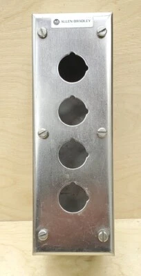 ALLEN BRADLEY  Stainless Steel 4-Button Push Button Enclosure 800R-4HZ4 Ser. B - Image 1 of 4