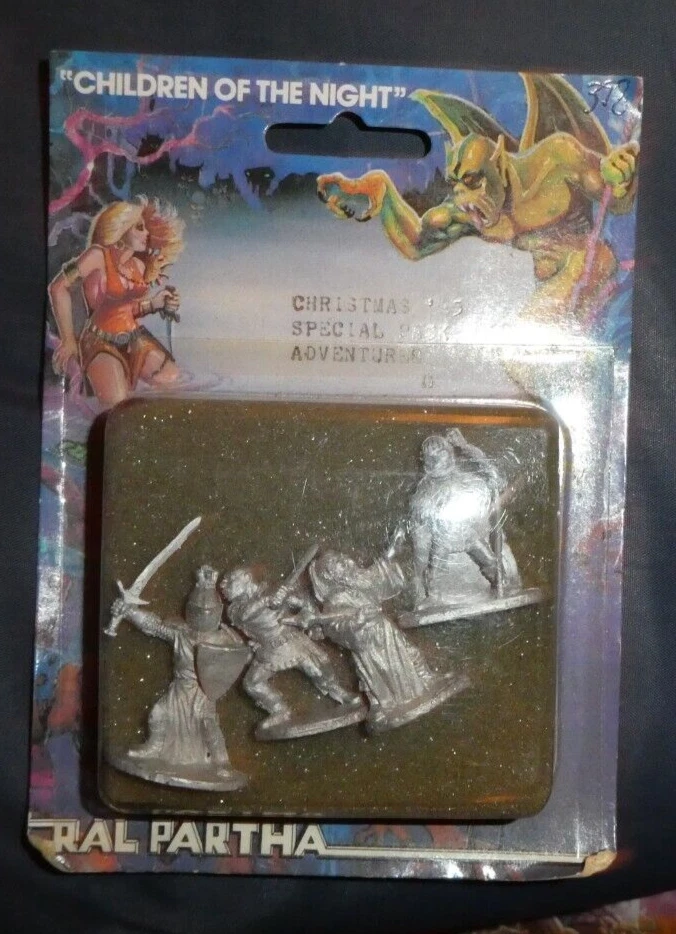Ral Partha NIÑOS DE LA NOCHE NAVIDAD '85 PAQUETE ESPECIAL AVENTUREROS RARO Foto 1 de 1