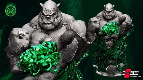 Kilowog Green Lantern Bust 3D printed unpainted resin model kit Cover