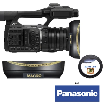  WIDE ANGLE  MACRO LENS FOR Panasonic HC-X1000 4K DCI/Ultra HD/Full HD CamcordeR - Image 1 of 4