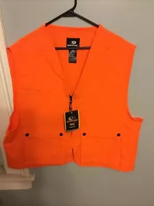 Mossy Oak BLAZE ORANGE UPLAND BIRDHUNTING VEST DEER HUNT L/XL - Picture 1 of 6