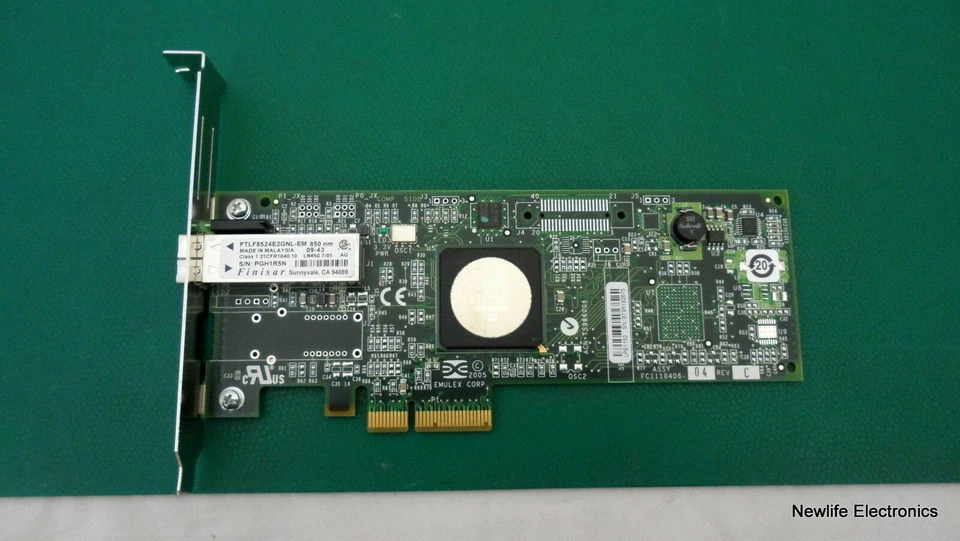 HP 397739-001 4Gb PCIe x4 FC HBA FC2142SR A8002-60001 (Low-profile) - Image 1 of 4
