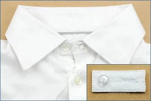 White Cotton Collar Extender Business Shirt Blouse Cuff Extension Neck Size Tie - Picture 1 of 5