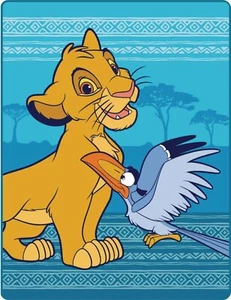 The Lion King Simba and Zazu Fleece Throw Silk Touch Throw Blanket 46 x 60 Inch - Picture 1 of 1