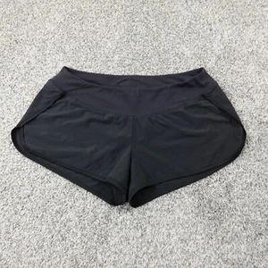Reebok Shorts Womens L Black Drawstring Track Tennis Running Active Athletic Gym - Picture 1 of 14