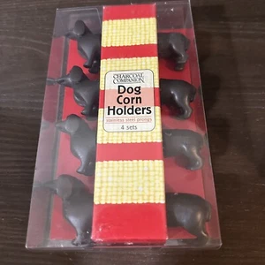 Charcoal Companion Dog Corn Holders Dachshund Set of 4 New NIB - Picture 1 of 6