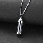 Openable Glass Vial Necklace Pendant Memorial Ash Bottle Cremation Pet Jewelry^