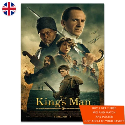 The Kings Man Movie Poster Print A5 A4 A3 A2 A1 Maxi Wall Art - 1957