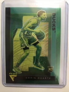 CHRIS DUARTE 2021 Chronicles Flux Draft Picks RC GREEN PRIZM - Picture 1 of 2