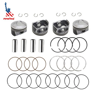 New Engine Piston w/ Rings Kit STD Fit for 2011-2017 2018 2019 Hyundai Kia 2.4L - Image 1 of 4