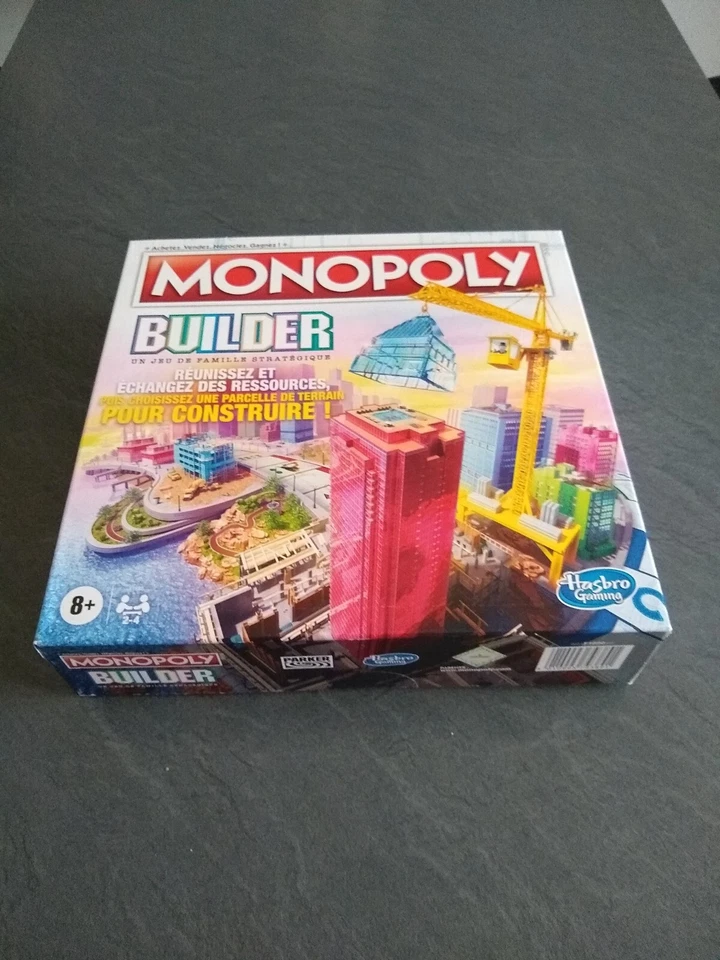Monopoly Builder Jeu de stratégie pour la Famille Jeux pour Enfant Hasbro Neuf