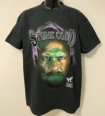 Vintage 1998 WWF STONE COLD STEVE AUSTIN Titan Sports T-Shirt NEW Old Stock LGE - Image 1 of 4