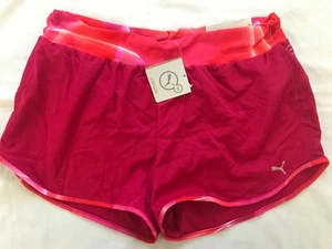 NEW NWT PUMA Women 3" Athletic Running Work Out Pink Woven Shorts XL - Picture 1 of 3