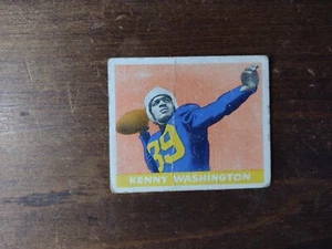 Hoja #17 Kenny Washington 1948 novato letras blancas raro bajo grado. - Imagen 1 de 2