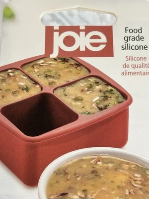 Bandeja de porção de silicone Joie 1 xícara de sopa preparação de refeição loja congelar - Imagem 1 de 4