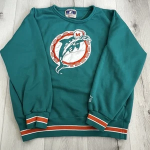 Sudadera Pullover Cuello Redondo Vintage Starter Pro Line Miami Dolphins Para Hombre Grande - Imagen 1 de 11