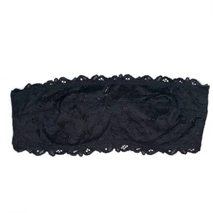 NWT Aerie Black Lace Underwire Bandeau Bralette Size 34B - Picture 1 of 9