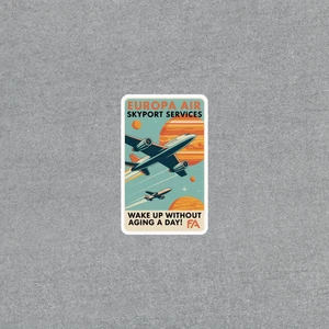 Calcomanía de arte de viaje retro vintage de aviación Skyport Services #7048 - Imagen 1 de 1