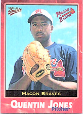 2001 Multi-Ad Macon Braves Minor League Baseball #18 Quentin Jones