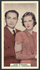 WIX (A & M) - FILM FAVOURITES, 3RD - #98 ROSE STRADNER AND EDWARD G ROBINSON