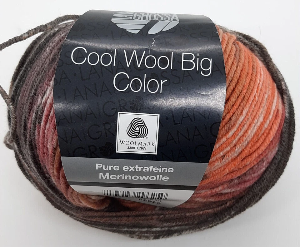 (119 €/kg):  100 g LG COOL WOOL BIG COLOR, Merinogarn, Pt. 62928, Fb. 4021 #6987 - Bild 1 von 1