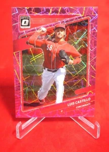 Baseballkarte Luis Castillo rosa Geschwindigkeitsoptik 2021 #142/249 - Bild 1 von 2
