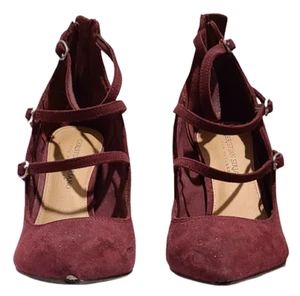 Christian Siriano - Zapatos de tacón alto con punta - Borgoña - 8W. - Imagen 1 de 7