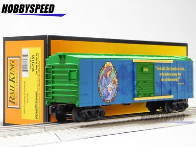 MTH RAILKING CHRISTMAS TRADITIONAL BOXCAR #2024 O GAUGE train 30-71193 NEW - Image 1 of 4