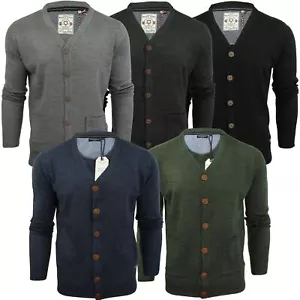 Brave Soul Mens Cardigan Button Through - Picture 1 of 43