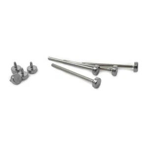Watch Strap Pressure Press Bars Rivets x4 Friction Clasp 1.2mm SS Steel 18-26mm - Picture 1 of 1