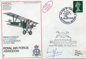 CAPT FLT LT B GERRY - Signed FDC Presentation of Standard to 46 Squadron 1969 - Picture 1 of 1