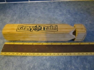Vintage Wooden Toy Advertising Gravy Train Whistle 8 1/2" - Picture 1 of 4