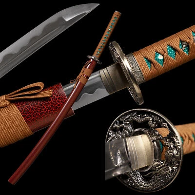 Preciosa espada afilada roja japonesa samurai katana bonito regalo especial Foto 1 de 4