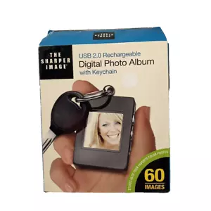 NOS The Sharper Image Digital Photo Album Keychain USB 2.0 Rechargeable - Picture 1 of 4