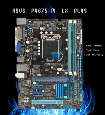 for ASUS P8B75-M LX PLUS Intel B75 Motherboard LGA1155 DDR3 PCIE 3.0 - Image 1 of 4