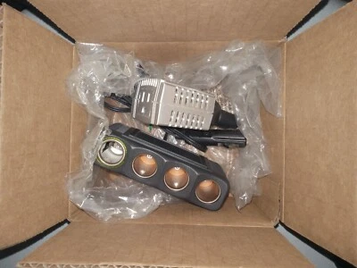 Cyber-Power AC Mobile Power Adapter+ Multiple 4Socket Splitter Cigarette Lighter - Image 1 of 4