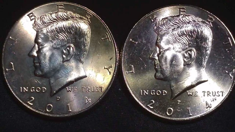 2014 P&D Kennedy Half Dollar (2 Coin Lot) Cover