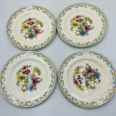 Platos Johnson Bros. Vintage - Patrón Fantasio en Pareek Juego De 4 - Floral Foto 1 de 4