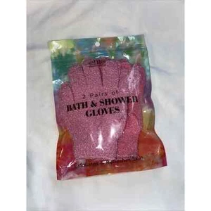 Elite Shower Exfoliating Wash Skin Spa Bath Gloves Scrubber New in Package  - Picture 1 of 4