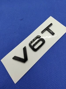 Logo V6T noir brillant Badge Original - Imagen 1 de 4