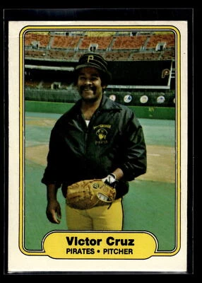 1982 Fleer Baseball #480 Victor Cruz "Set Break" Mint Pittsburgh Pirates - Image 1 of 2