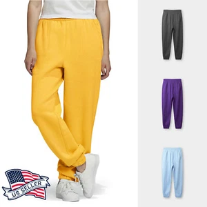 Mens Sweatpants Casual Fleece Joggers Gym Pants Workout Yoga Solid Plain - Picture 1 of 44