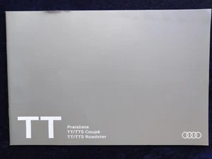 Audi TT und TTS Coupe und Roadster Preisliste 4.2015 - Picture 1 of 2