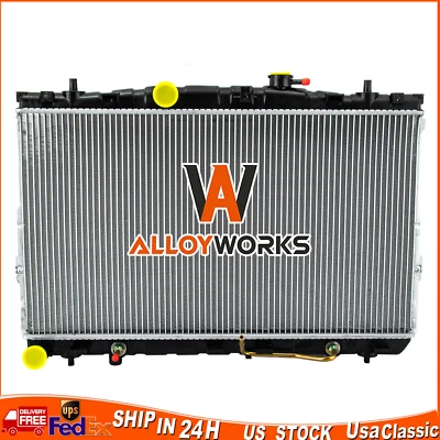 Радиатор с алюминиевым сердечником для Hyundai Tiburon Elantra 2,0 л V6 2,7 л 4 цилиндра 2001-2008 - Изображение 1 из 4