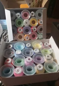 Brothreads 40 Brother Colors Polyester Machine Embroidery Thread Kit 500M..NEW - Picture 1 of 10