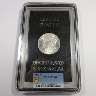 1884 O PCGS MS64 - GSA Hoard Hard Pack Silver Morgan Dollar $1 US Coin #57718V - Image 1 of 4