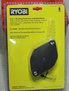 Ryobi AC052N1 2-in 1 Fixed Line & Blade Head Auto Feed Trimmer | New in Pack - Picture 1 of 8